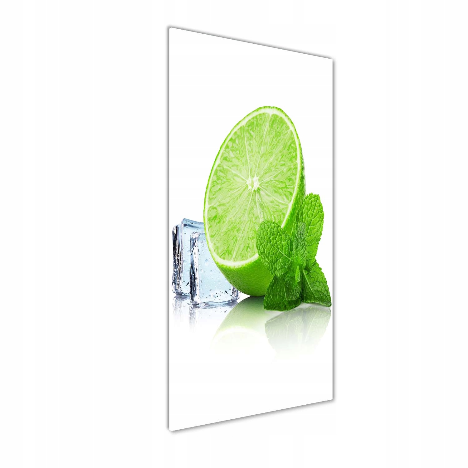 

Foto obraz akrylowy do salonu Limonka i lód 50x125