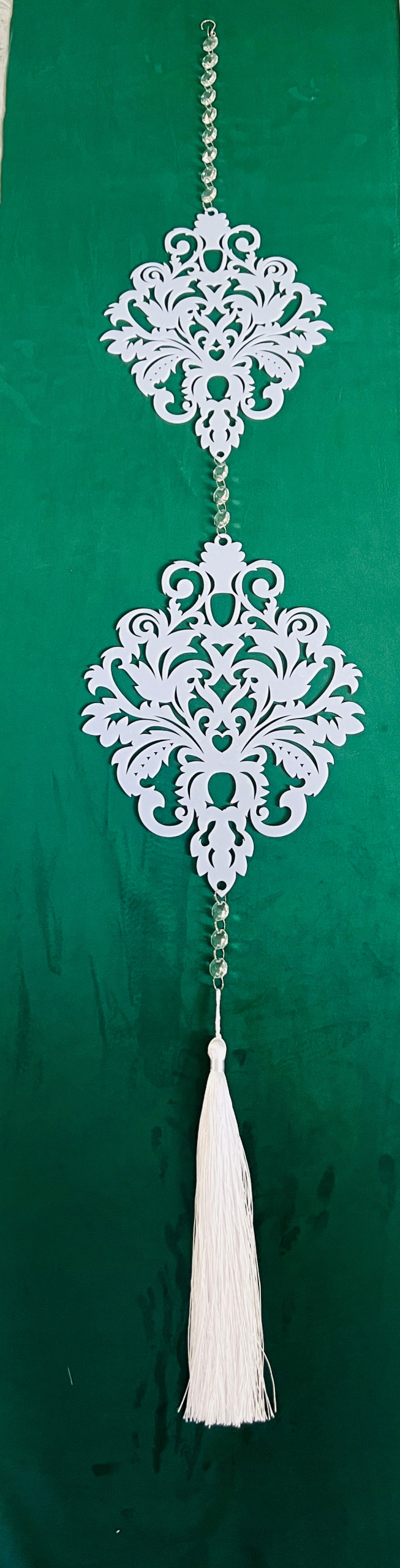 AŻUR GIRLANDA DEKORACJA WNĘTRZ DEKOR OZDOBA OKNA ZAWIESZKA DO FIRAN 110