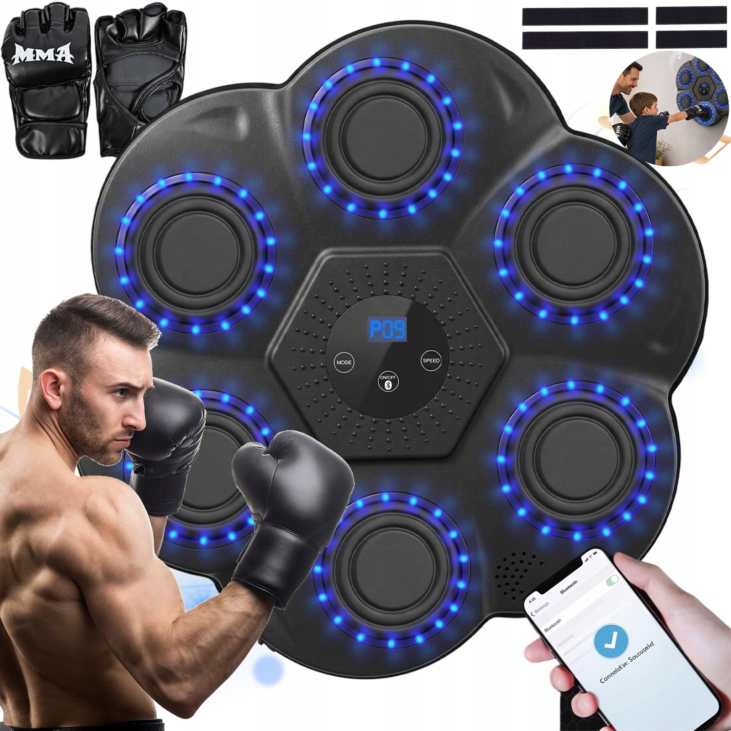 Music Boxing Machine Tréninkový Boxovací Kotouč Jako Dárek Pro Děti