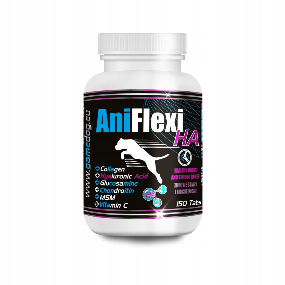 Game Dog AniFlexi Ha 150 tabletek na stawy dla psa, kwas hialuronowy