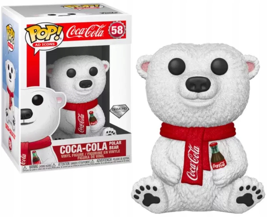 Funko POP! Coca-Cola Icons Vinyl Figure Polar Bear(DGLT) 9 cm