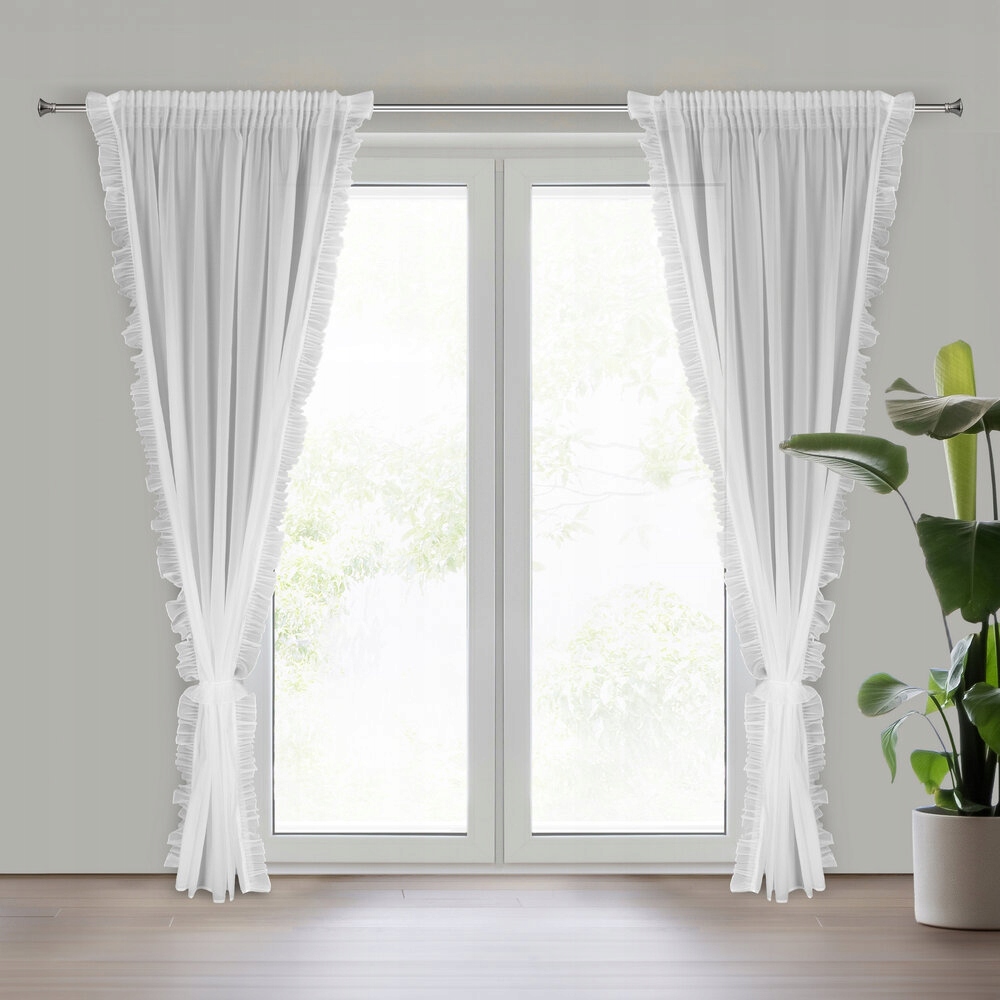 Hotová záclona na pásku Kathy 140x270 Eurofirany, bílá