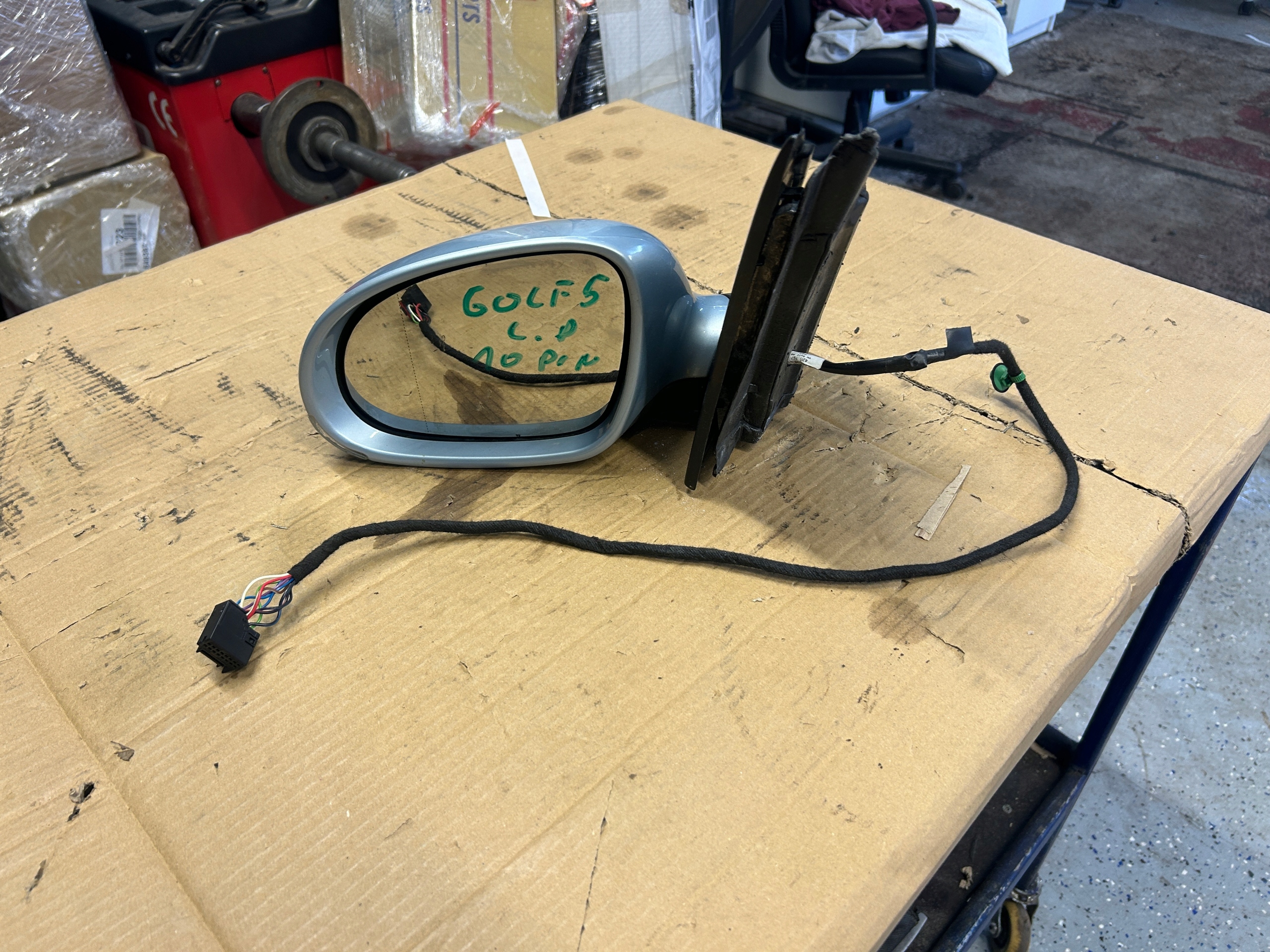 VW GOLF V Spiegel links 10 Kabel EUROPA LP5X