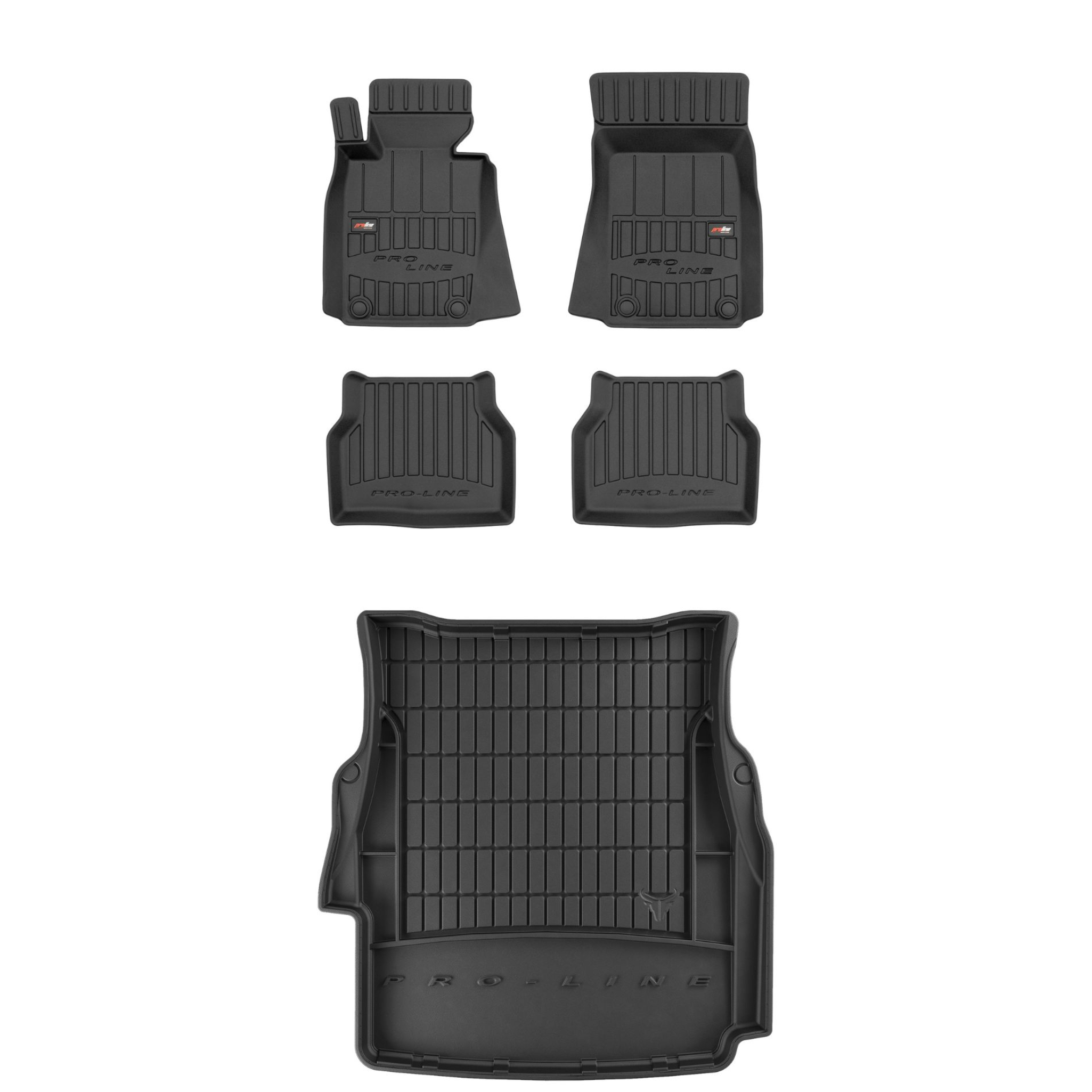 Sada gumových kobercov a rohoží pre Bmw radu 5 E39 1995-2003