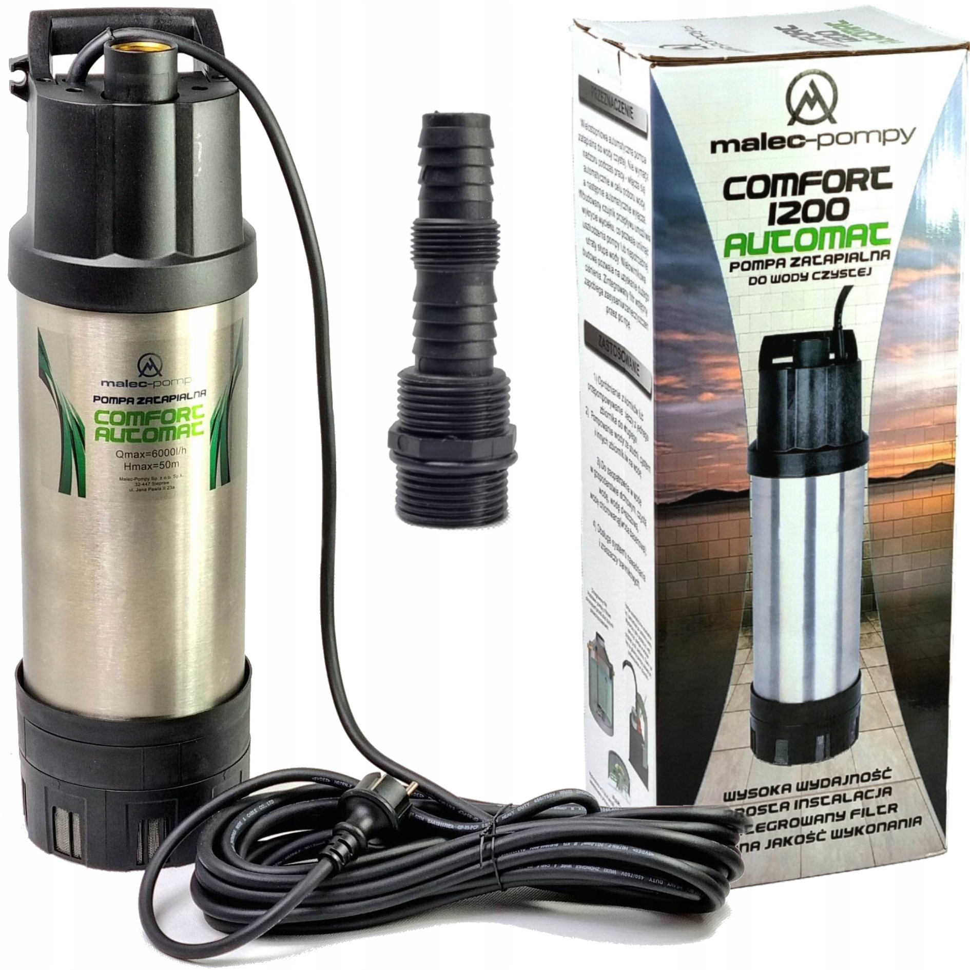 

Pompa Do Deszczówki Wody Automatyczna 6000l/h