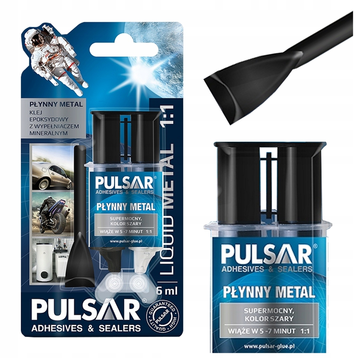 Klej Do Metalu Płynny Metal Spawanie Na Zimno Epoksydowy Pulsar 6 ml