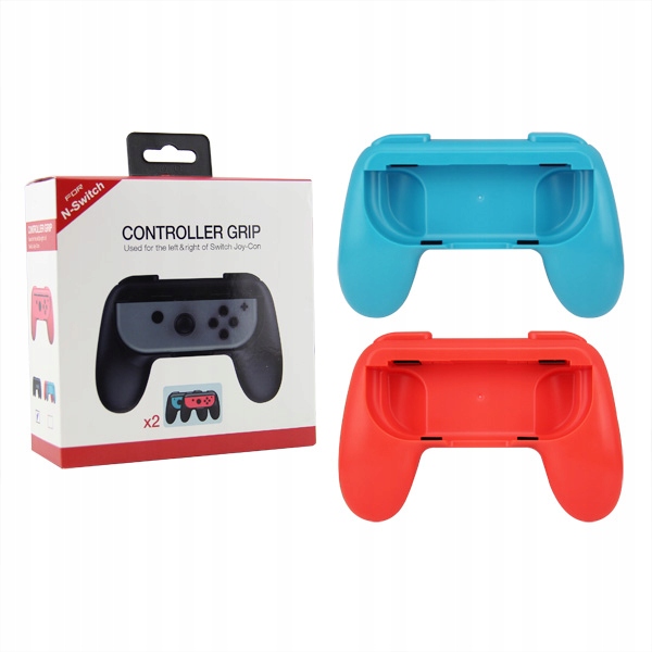 IRIS Dwa uchwyty handgripy na joy-con'y do Switch / OLED czerw + niebieski