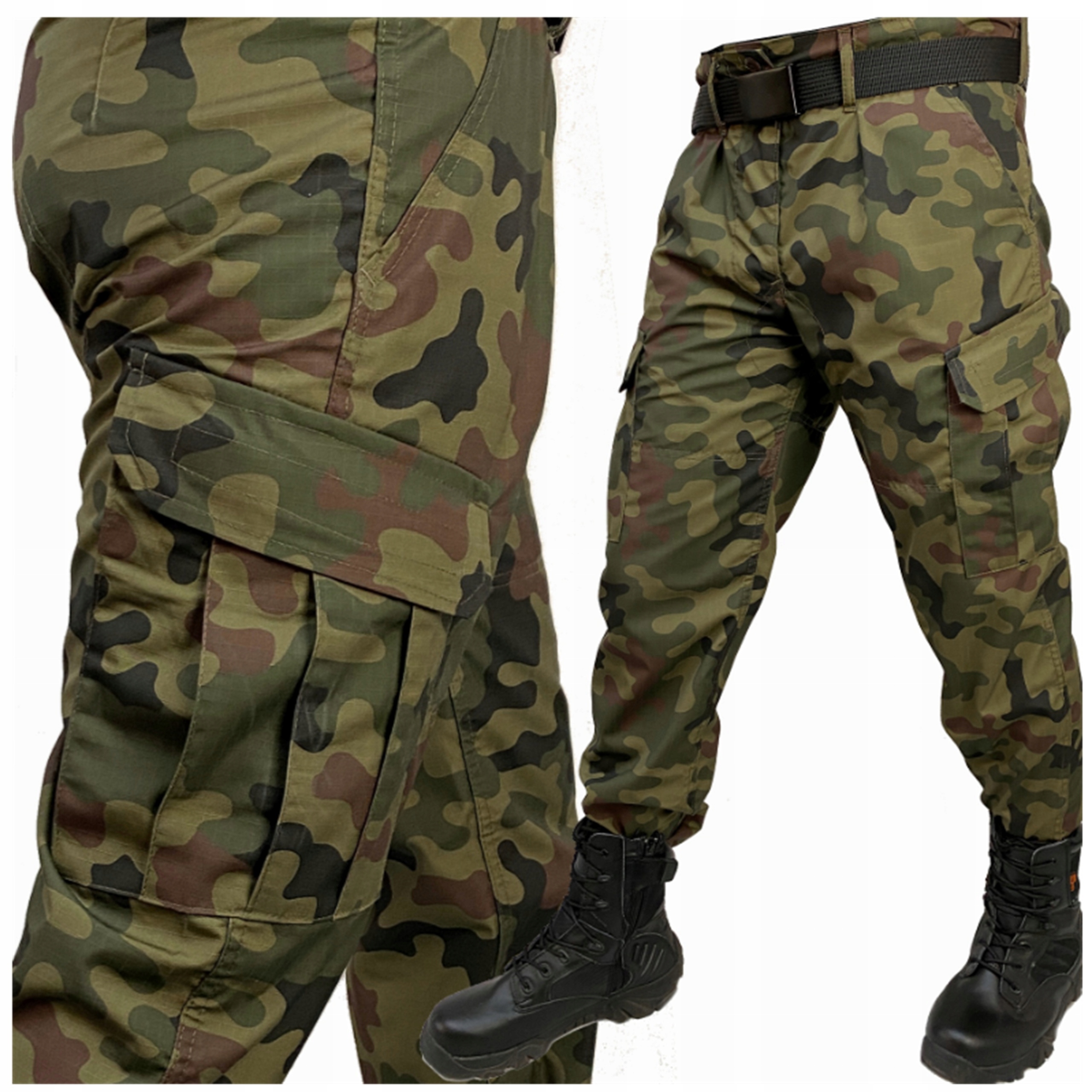 Spodnie Wojskowe Rip-Stop Moro wz2010 Pantera Taktyczne Bojówki Mocne 4XL