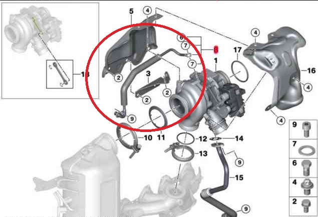 11 42 - МАСЛЯНИЙ ШЛАНГ ТУРБОКОМПРЕСОРА BMW 1142 8472392