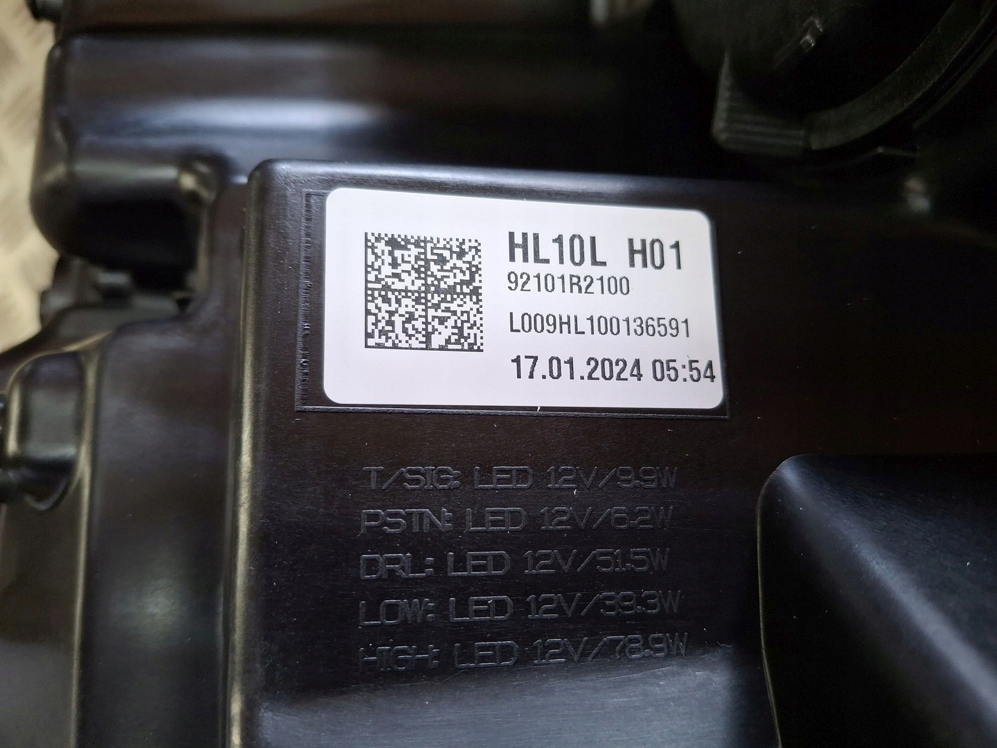 light left front FULL LED KIA SPORTAGE V 2021R->