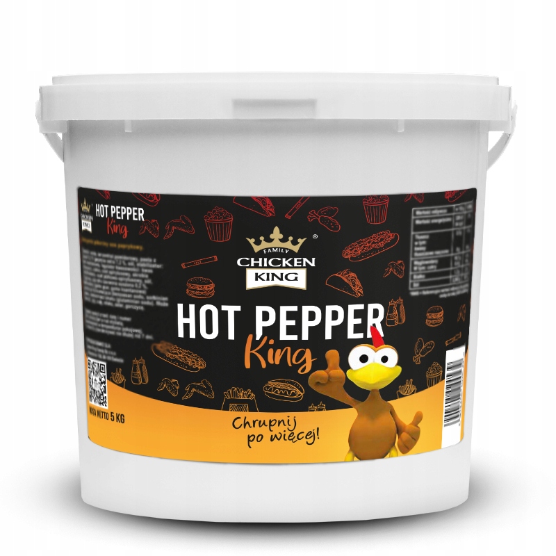 Omáčka Hot Pepper King 5 kg pálivá omáčka omáčka kbelík na kuře