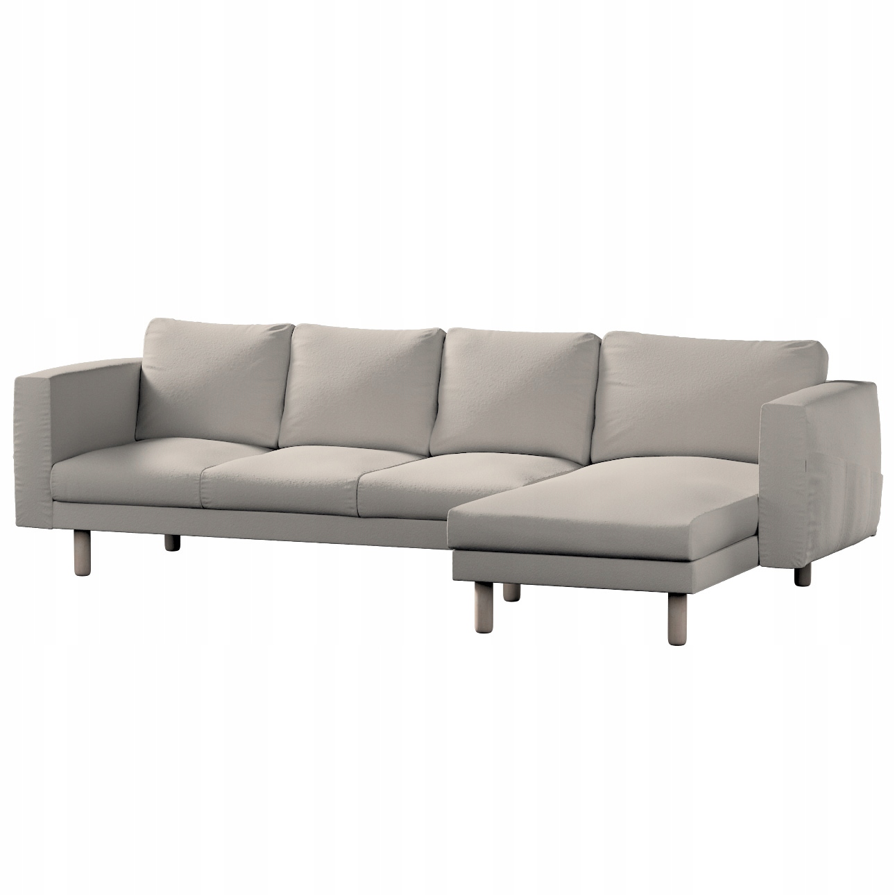 Potah na pohovku Norsborg pro 4 osoby s lenoškou Ikea světle béžová bukla