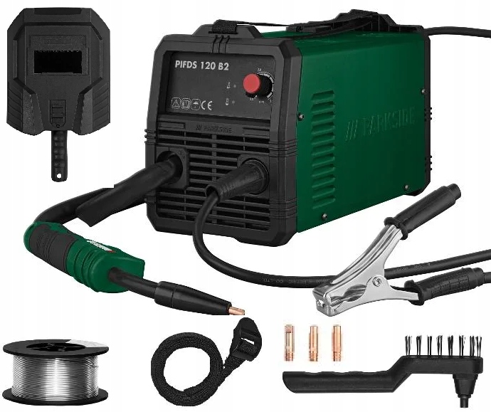 Spawarka Inwerterowa Parkside Pifds 120 Maska Drut , Akcesoria