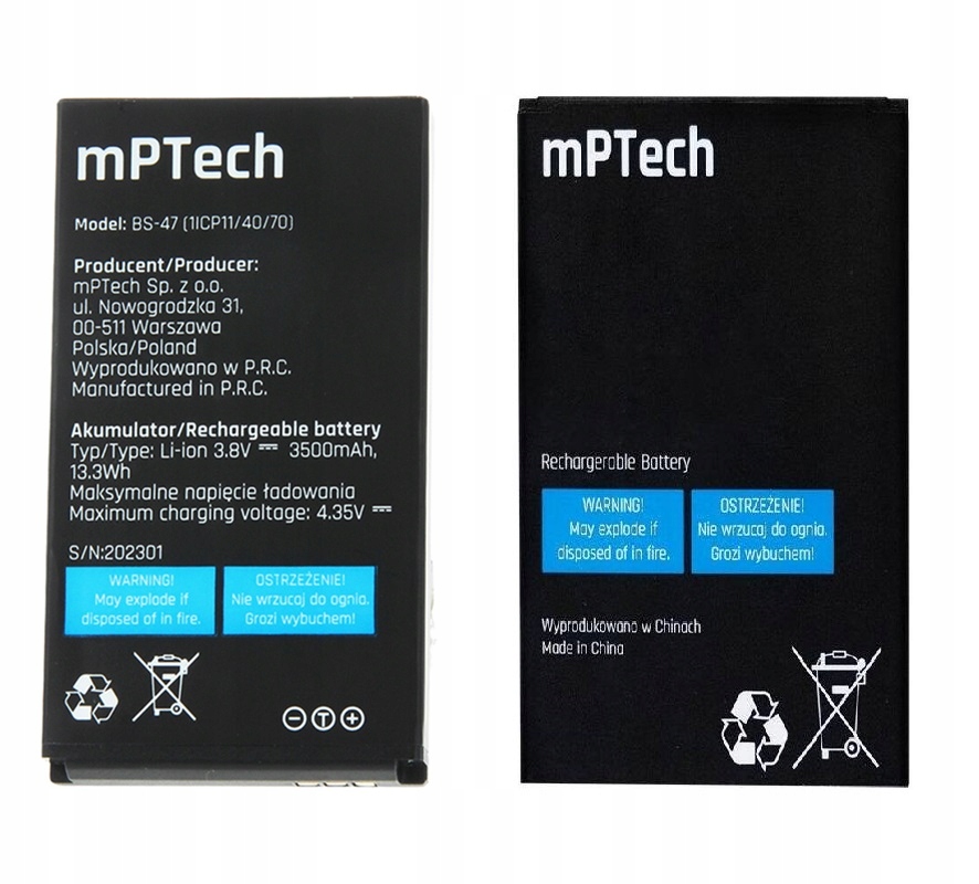 Nowy Akumulator Myphone Hammer Power BS-47