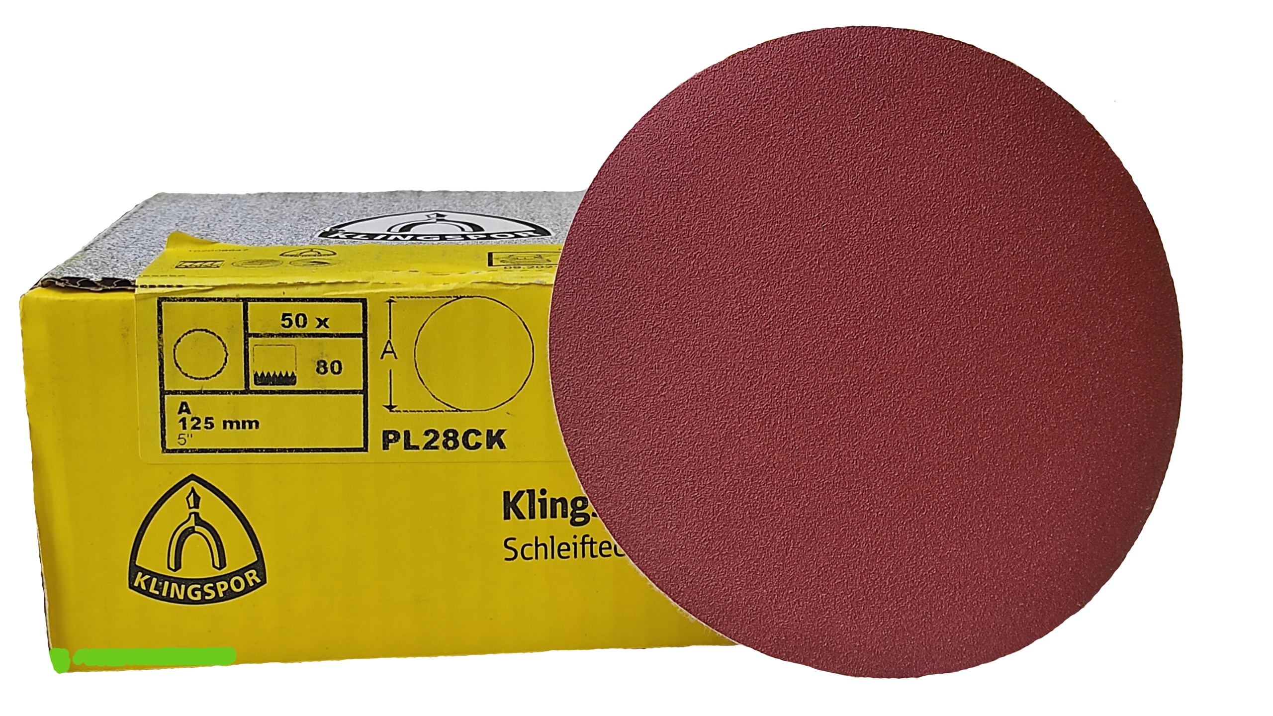 

50 szt! Papier Ścierny Krążek Na Rzep 125mm P80