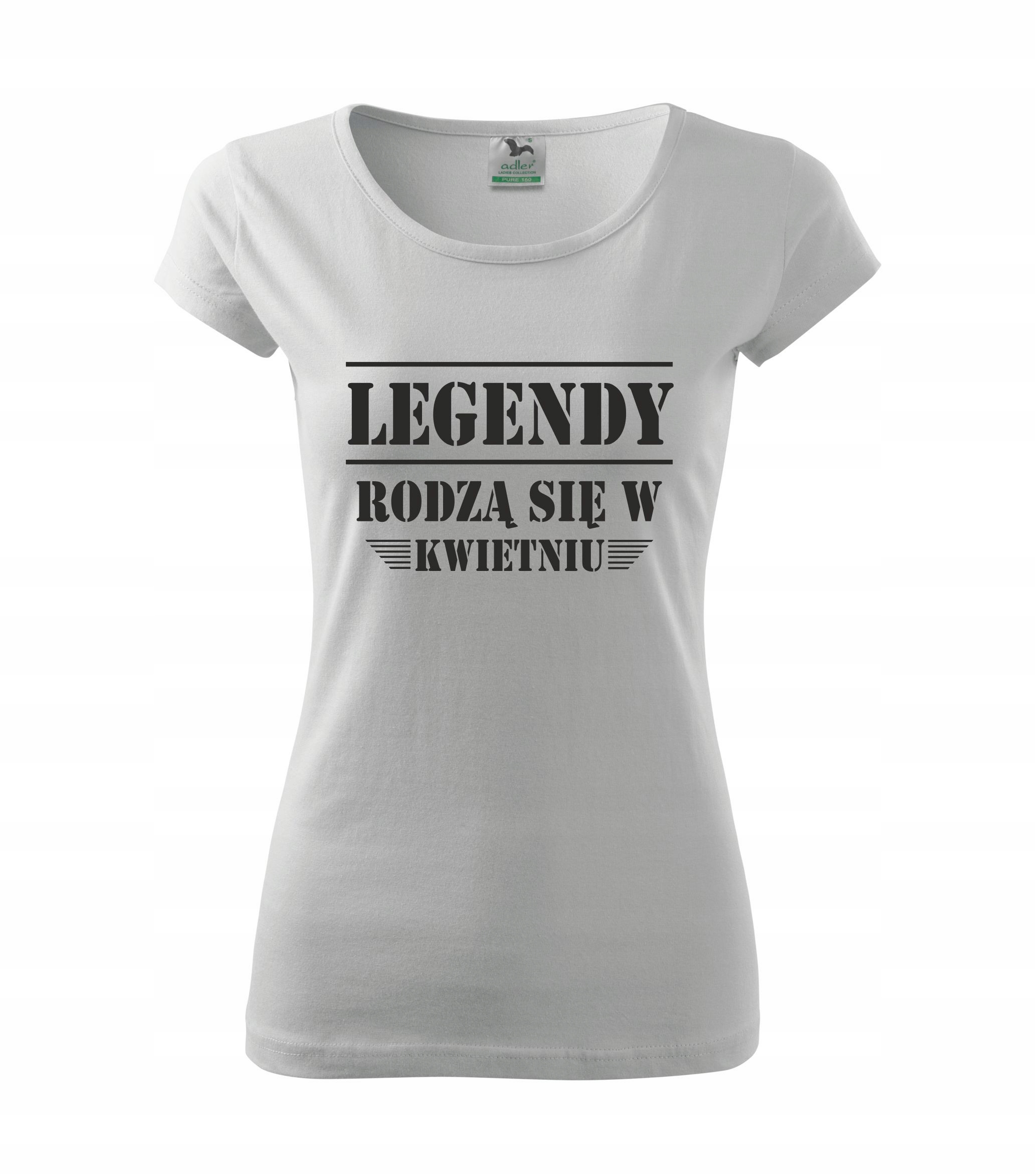 

Koszulka urodziny legendy rodzą się w kwietniu M