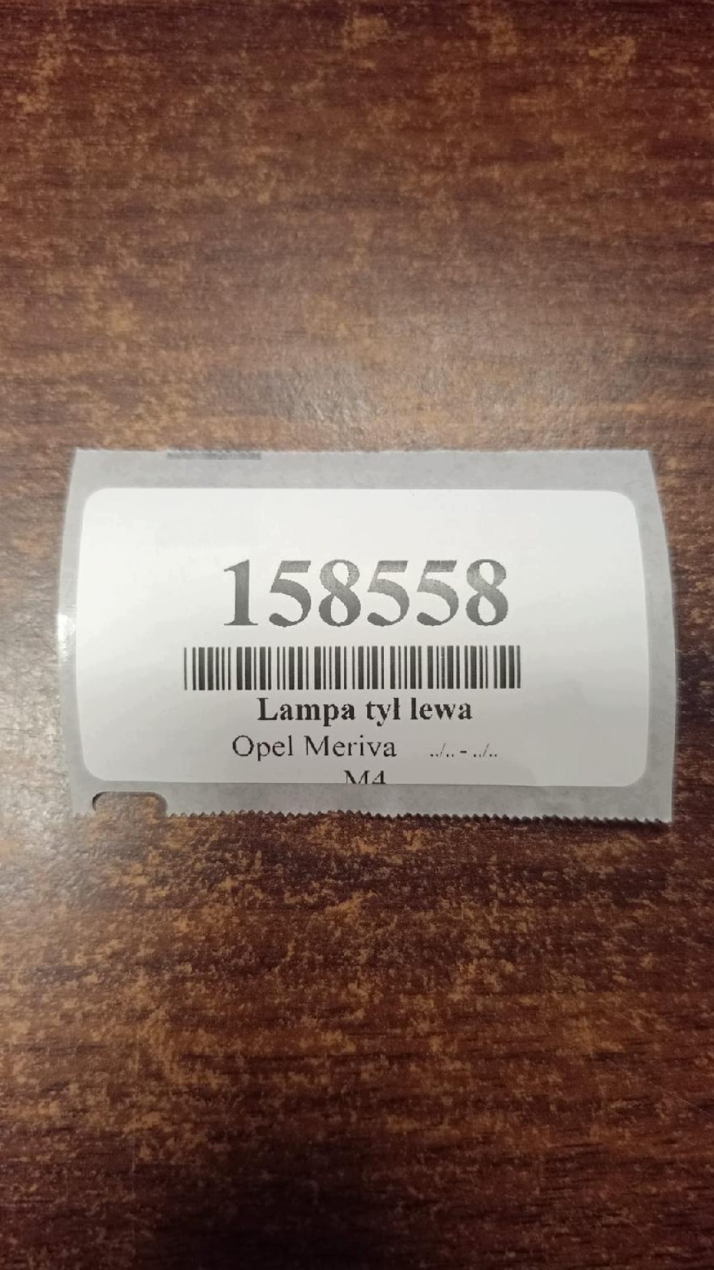OPEL MERIVA A light left rear part 89398084