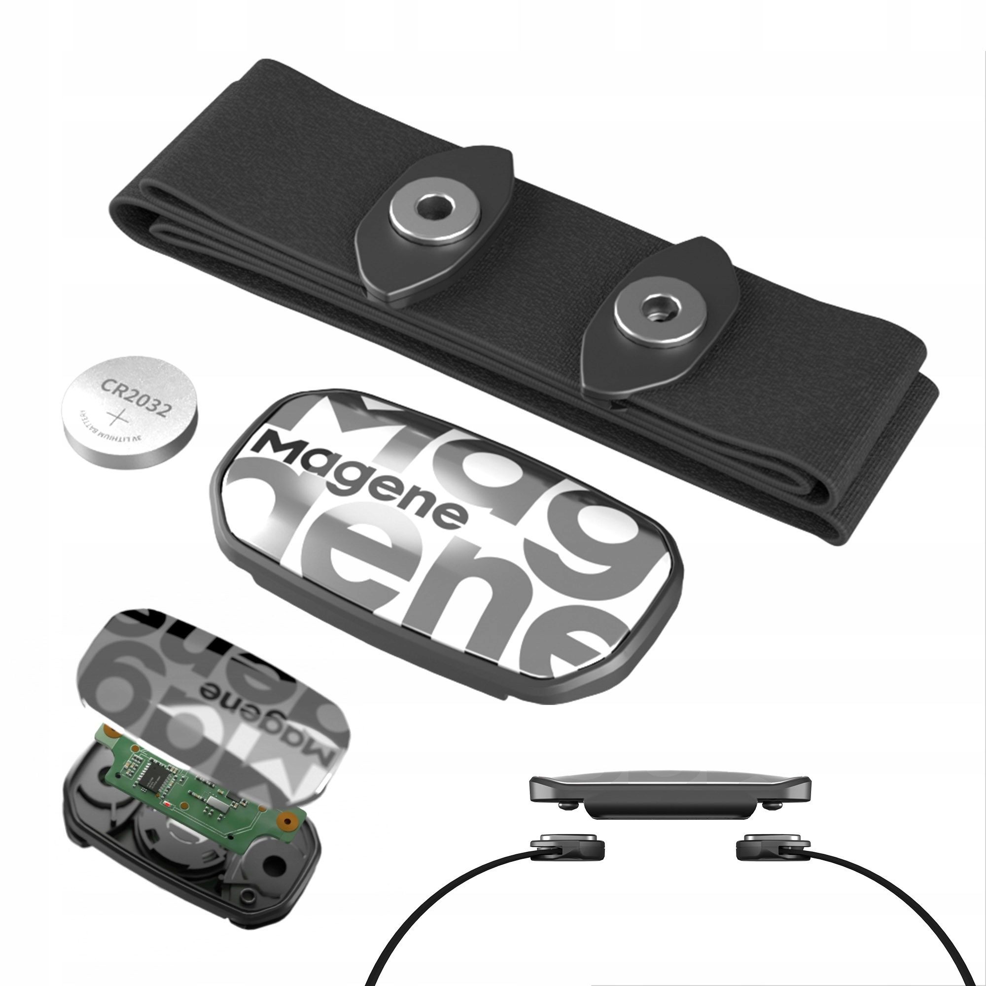 Magene pas tętna pulsometr czujnik Bluetooth Ant+ do Polar Garmin