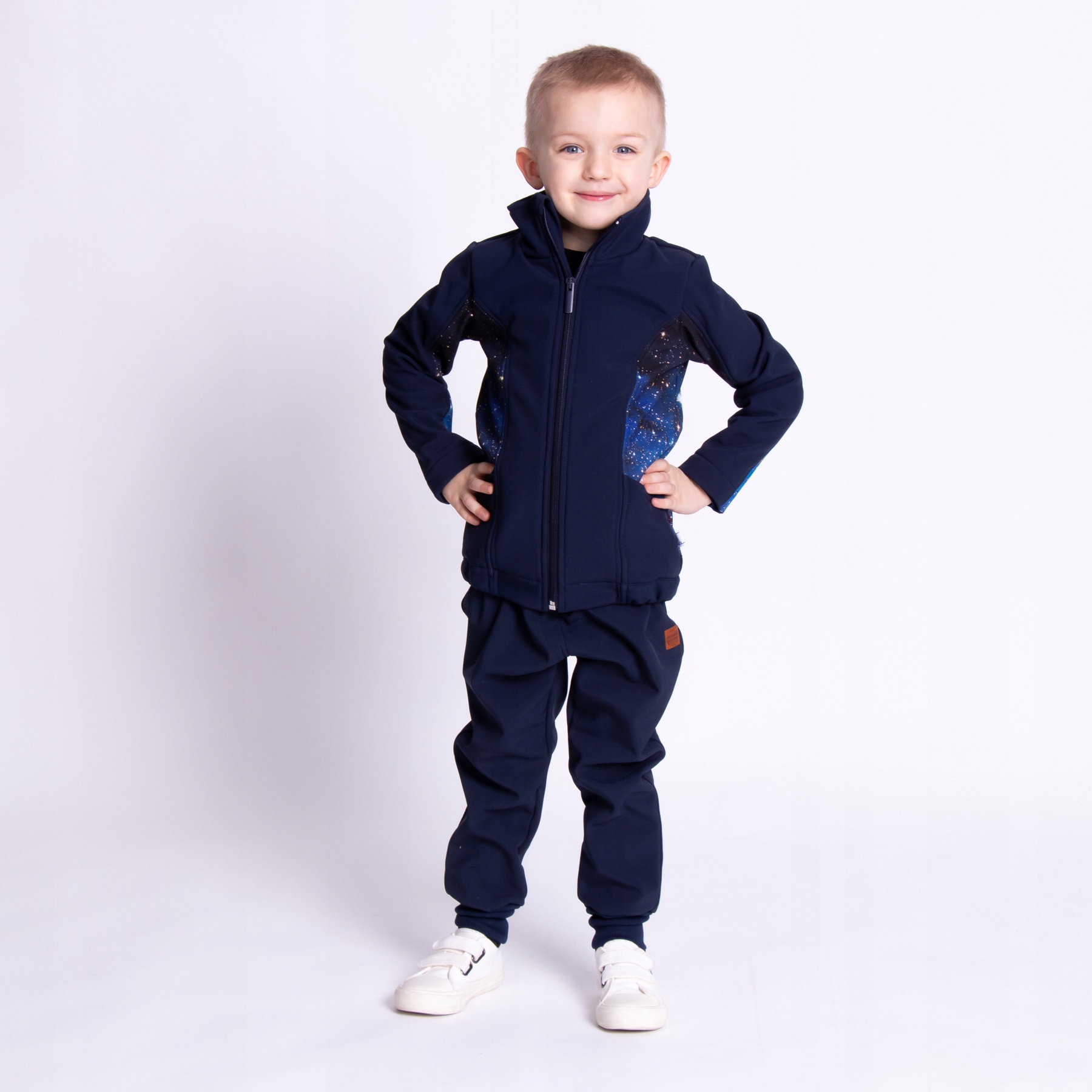 TuSzyte | Granatowe spodnie softshell, PL R.140 Kolor niebieski