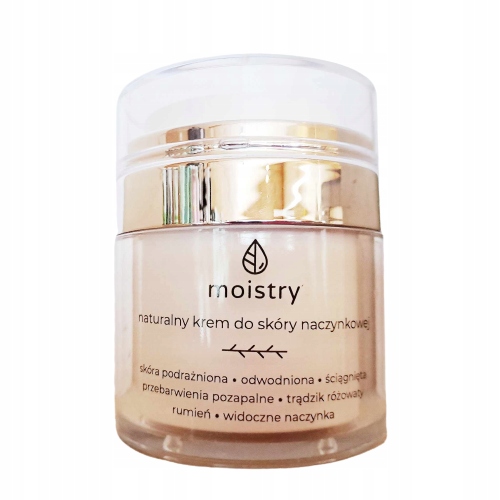 Přírodní Regenerační Krém Pro Pleť Se Sklonem Ke Zčervenání 50 ML Moistry