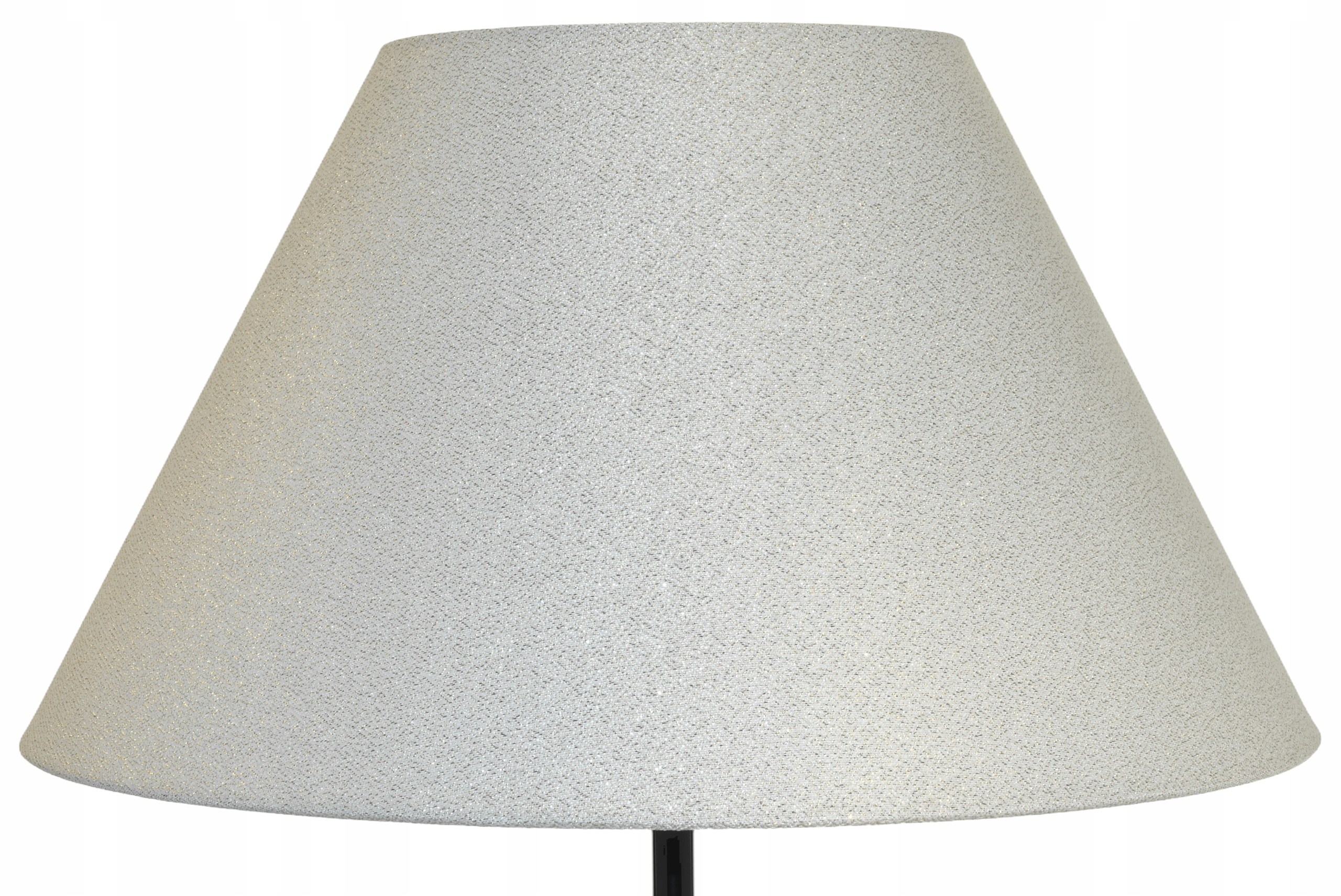Abażur Do Lamp Klosz Stożek E27 Kremowy Srebrno-Złoty 25x50 H27 Andria