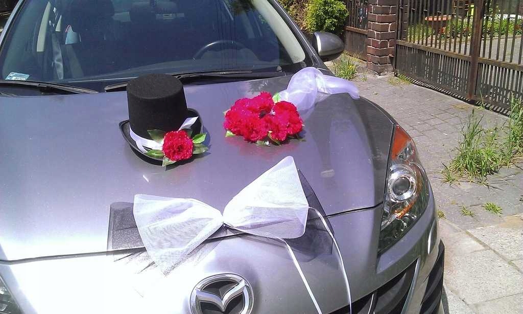 DEKORACJA SAMOCHODU RóŻe cylinder welon ... Rodzaj stroiki