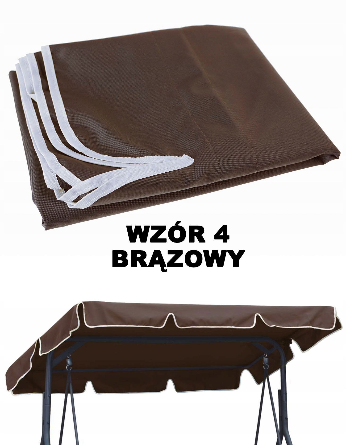 Daszek Dach na Huśtawkę Ławkę Ogrodową 115x188cm Rodzaj wolnostojąca