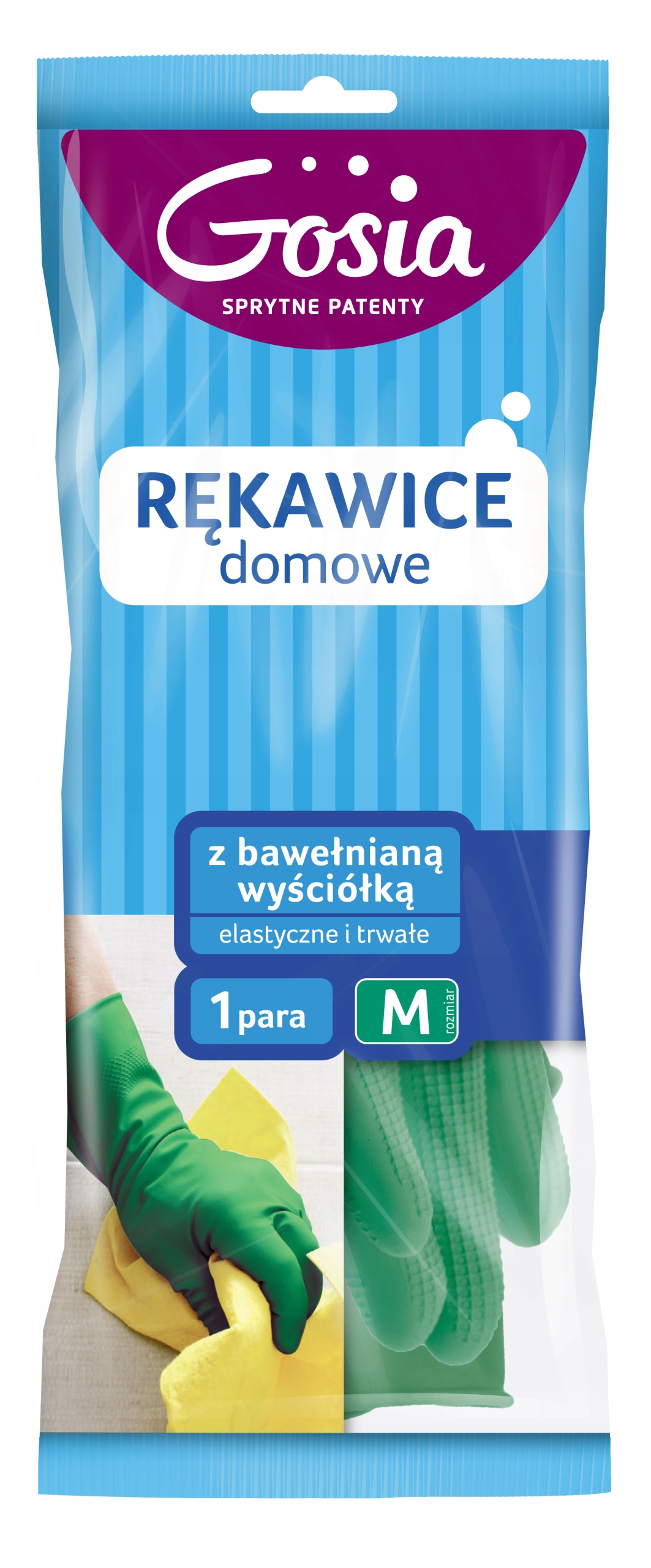 

Gosia Rękawice domowe z bawełnianą wyściółką M