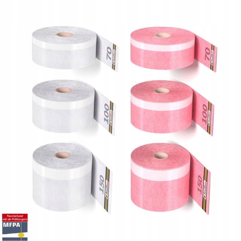 TAŚMA OKIENNA WEWNĘTRZNA SAMOPRZYLEPNA 70mm 30m Marka IsolBau