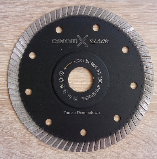 

Tarcza diamentowa Ceram-X Black Turbo do gresu 125