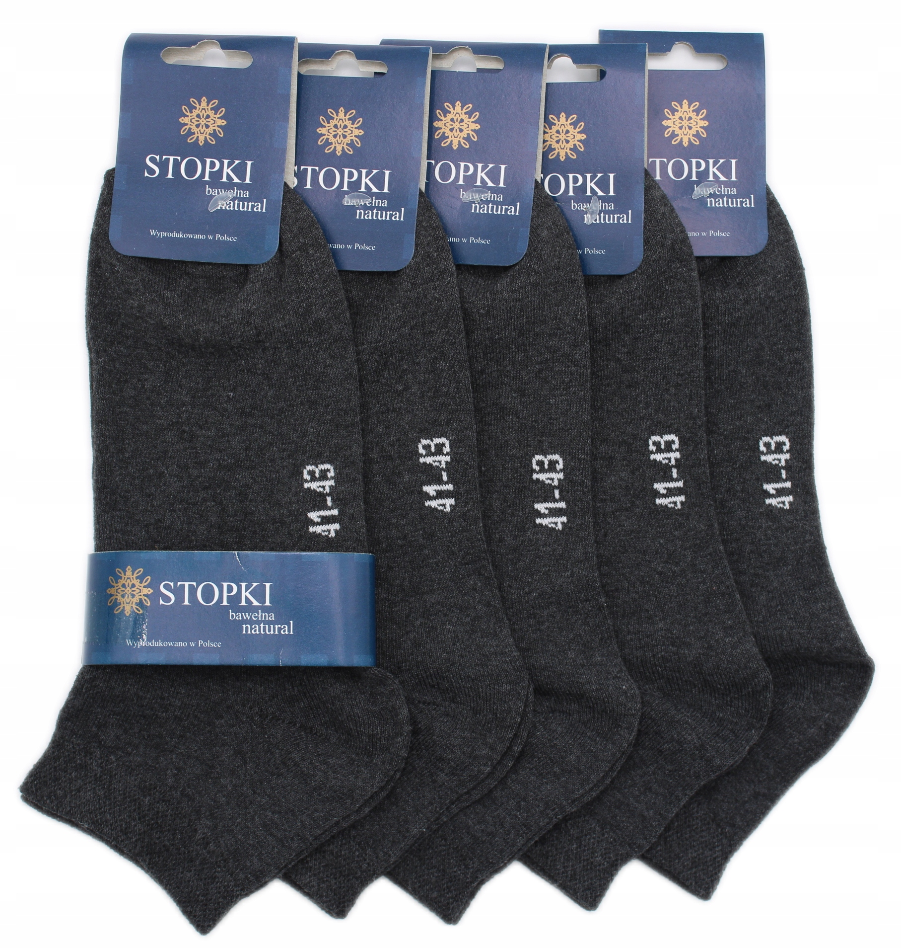 

5X Skarpety Stopki Bawełniane Polskie 41-43