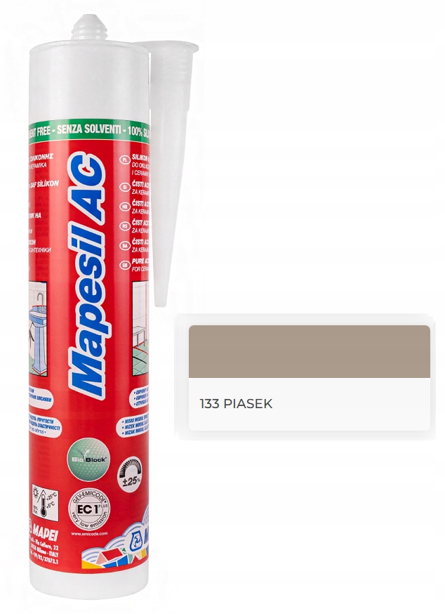 

Silikon Mapei Mapesil Ac 310ml Piasek 133