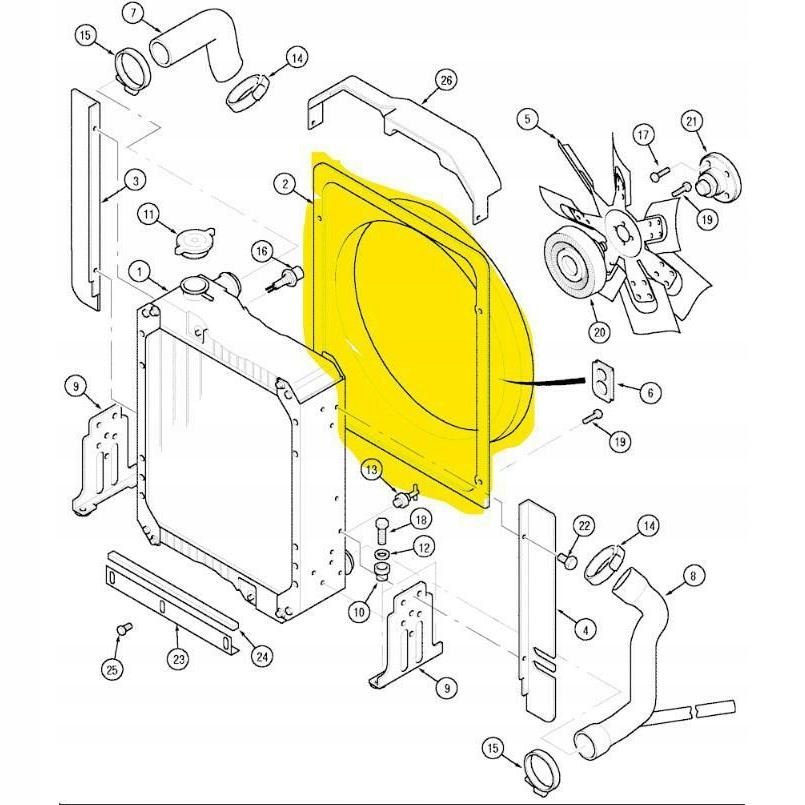 Тунель радіатора McCORMICK MC CASE MX 298170A2