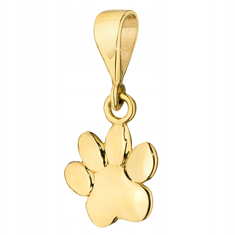 ZŁOTA ZAWIESZKA WISIOREK pr. 333 PSIA ŁAPKA