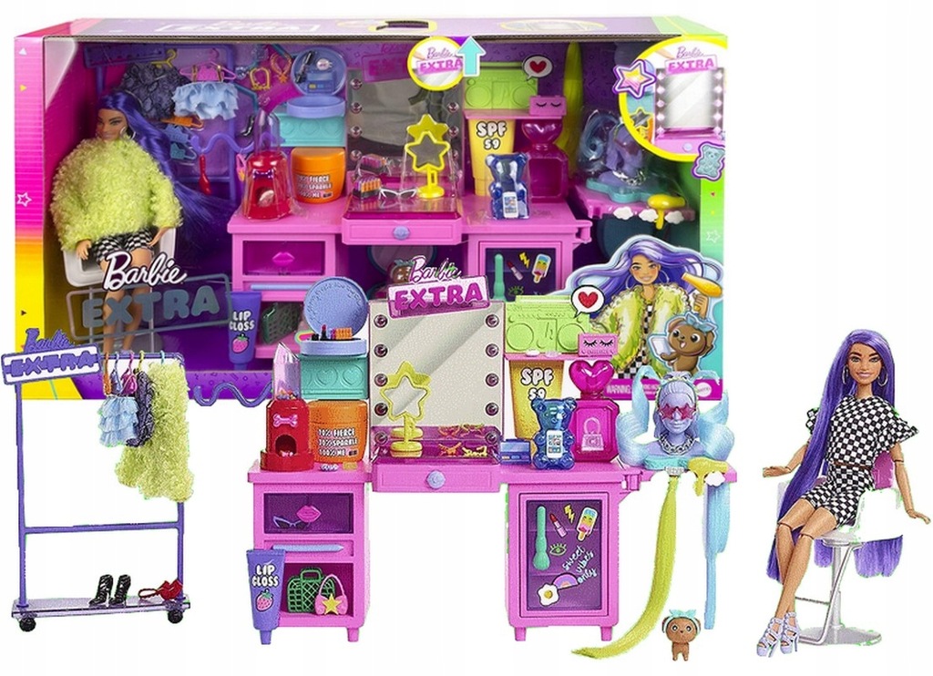 

Lalka Barbie Extra Deluxe Zestaw lalka toaletka