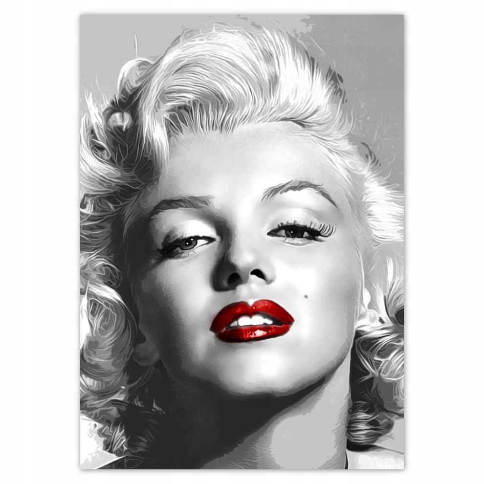 

Naklejki 50x70 Monroe Czerwone usta