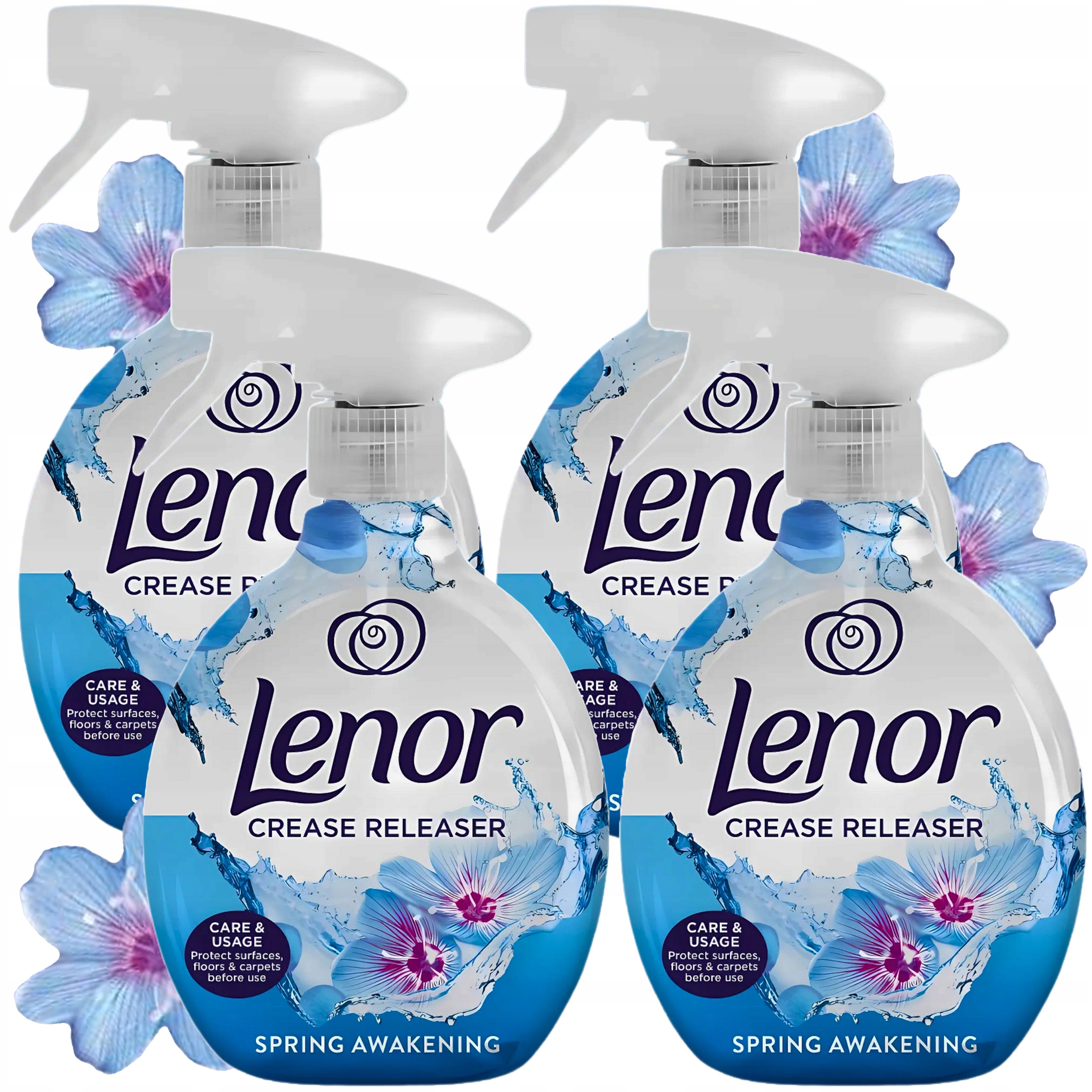 Levně 4xŽehlička ve spreji Sprej na vyhlazování tkanin Lenor Spring Awakening 500 ml