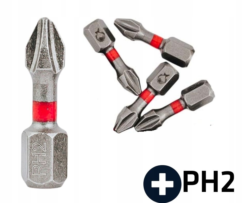 PiranhaCut Bit końcówka udarowa impact PH2 25mm Marka PiranhaCut