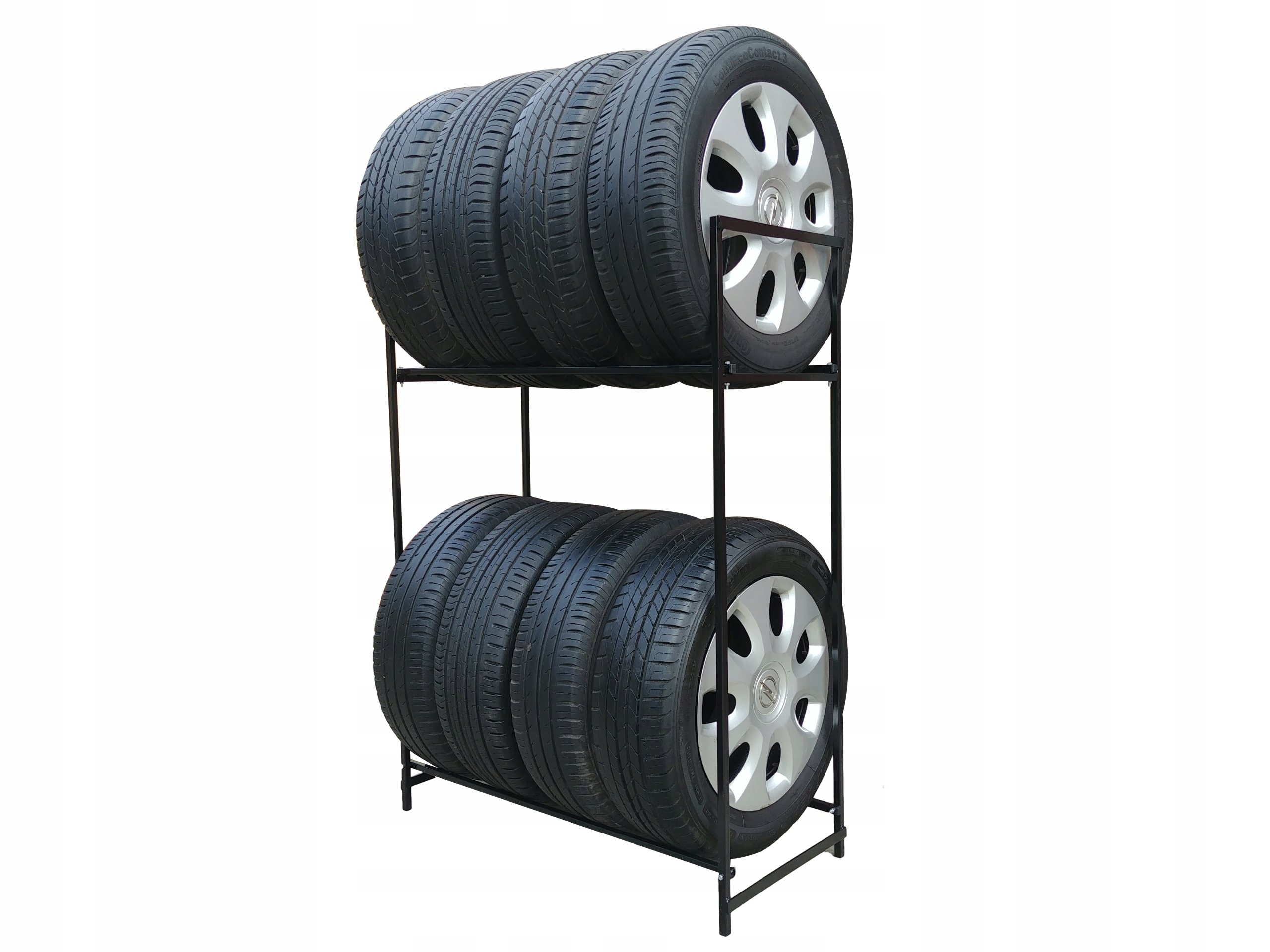 Polský Řemeslný Stojan Regál Police Na 8 Pneumatik Kol Pneumatiky Kola Ráfku