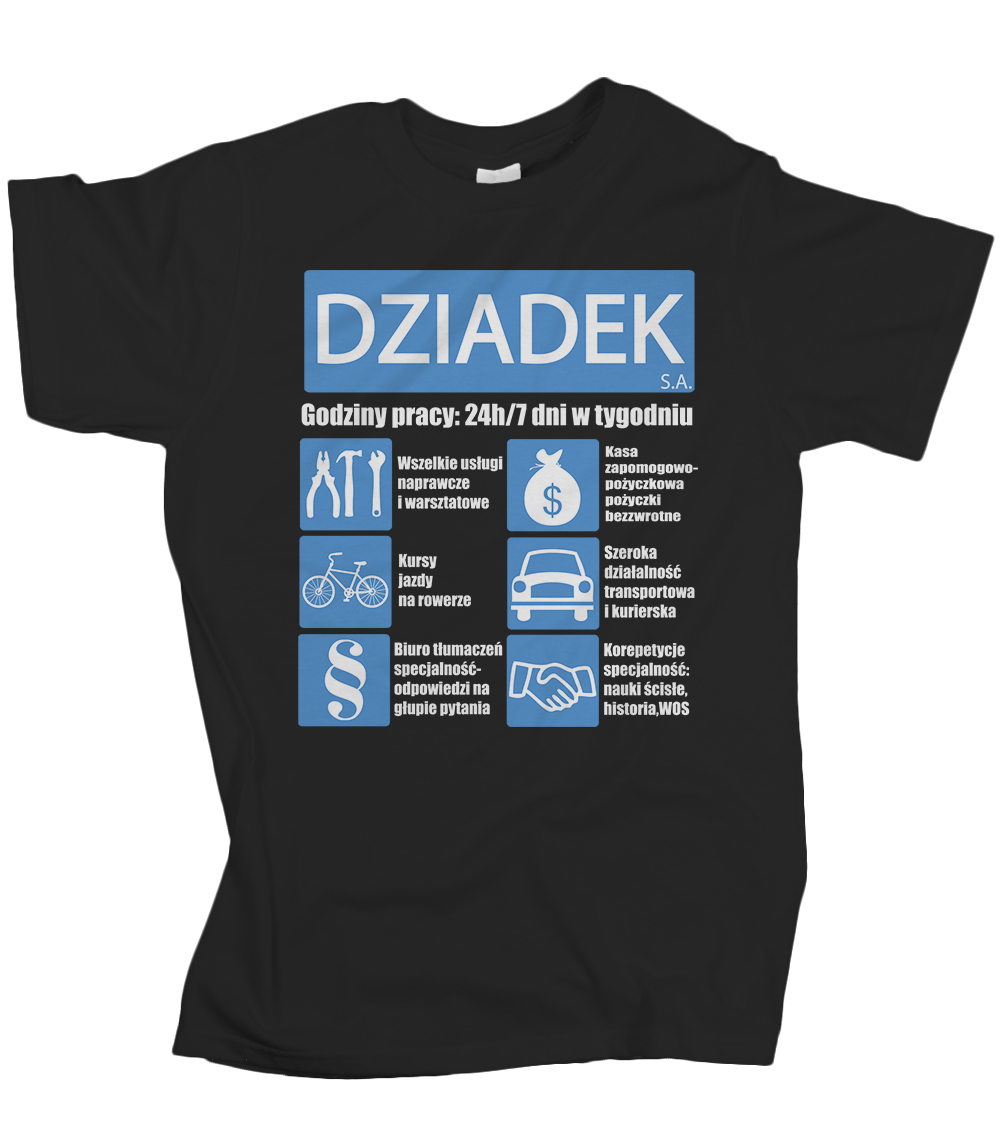 

Koszulka męska Dziadek spółka z o.o. M