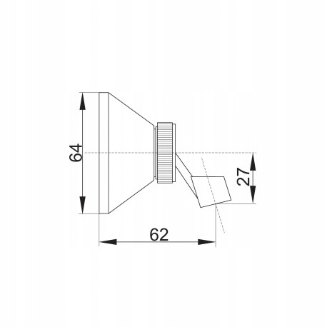 Uchwyt natrysku punktowy przegubowy chrom Kod producenta N.UPP