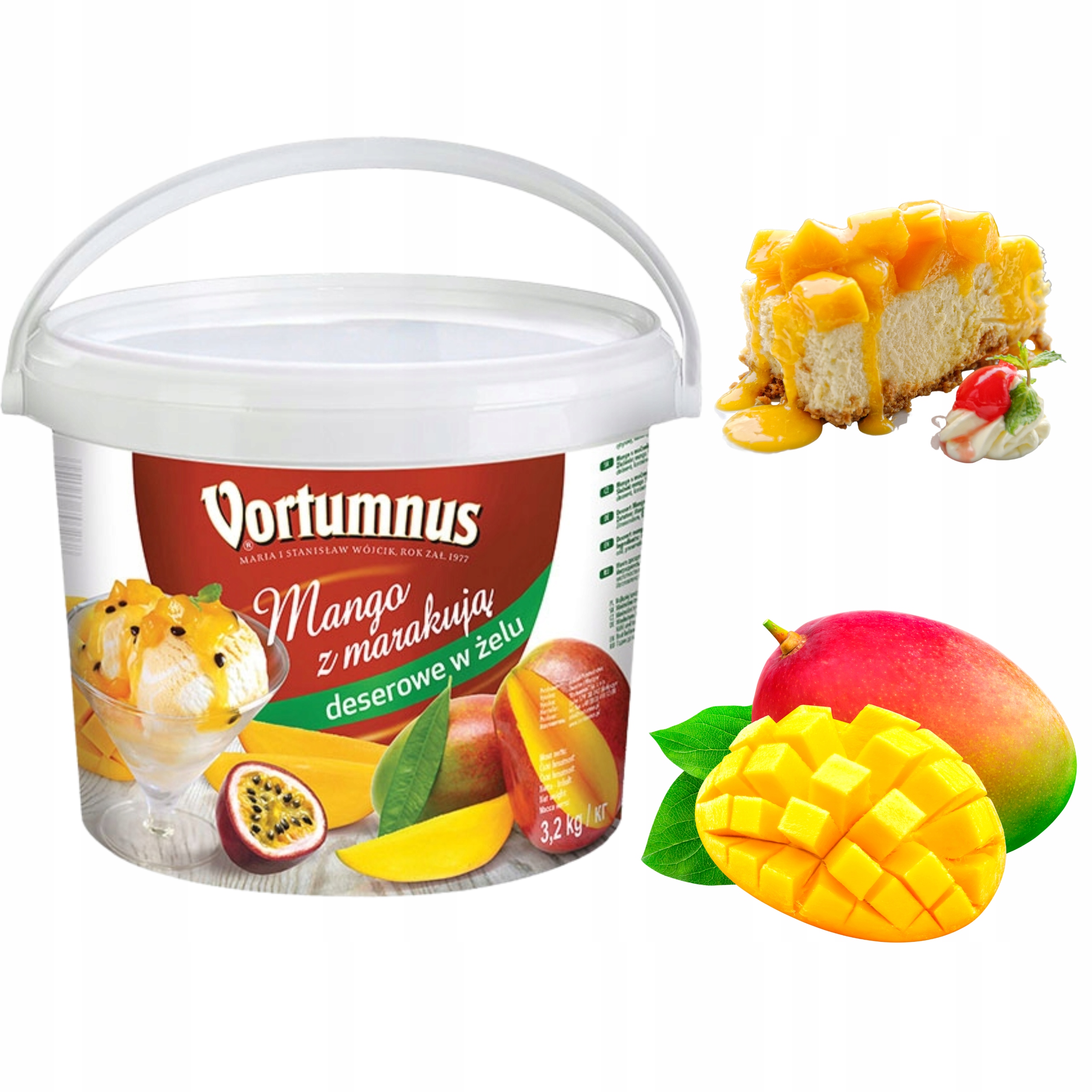 Mango z marakują deserowe Frużelina 50% 3,2kg