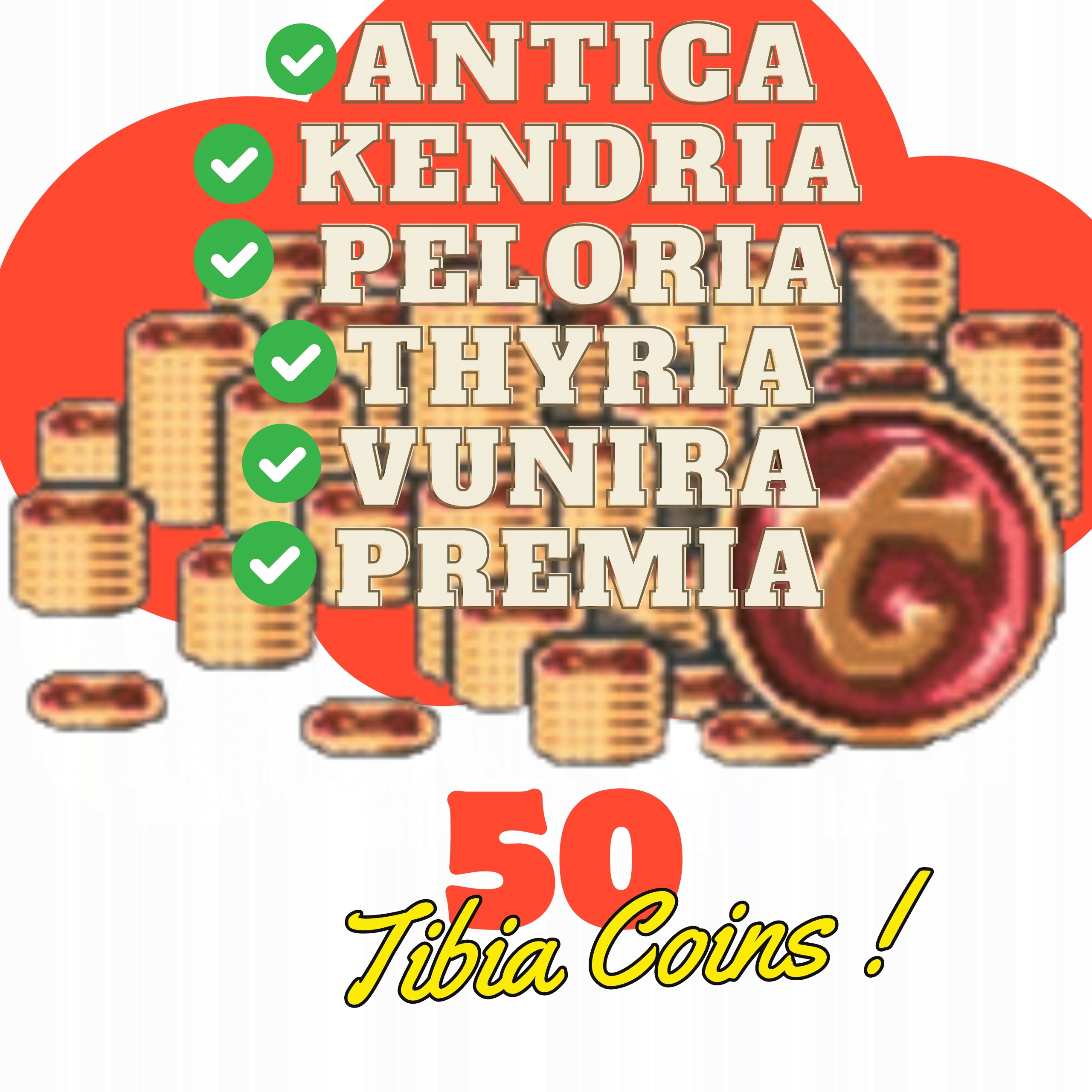 50 Tibia Coins DIVINA NOWY SERWER ekspress 50 TC