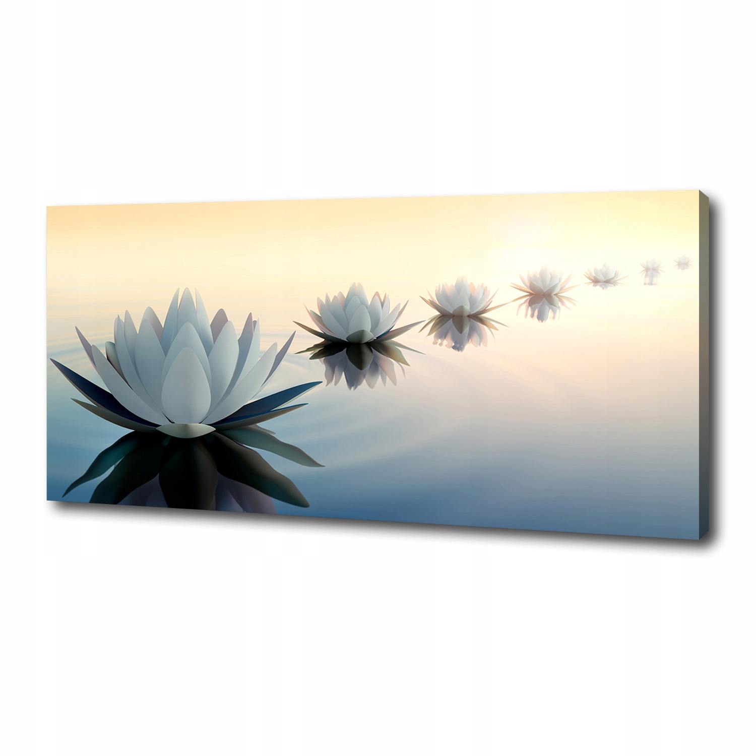 

Foto obraz na płótnie Kwiaty lotosu 125x50 cm