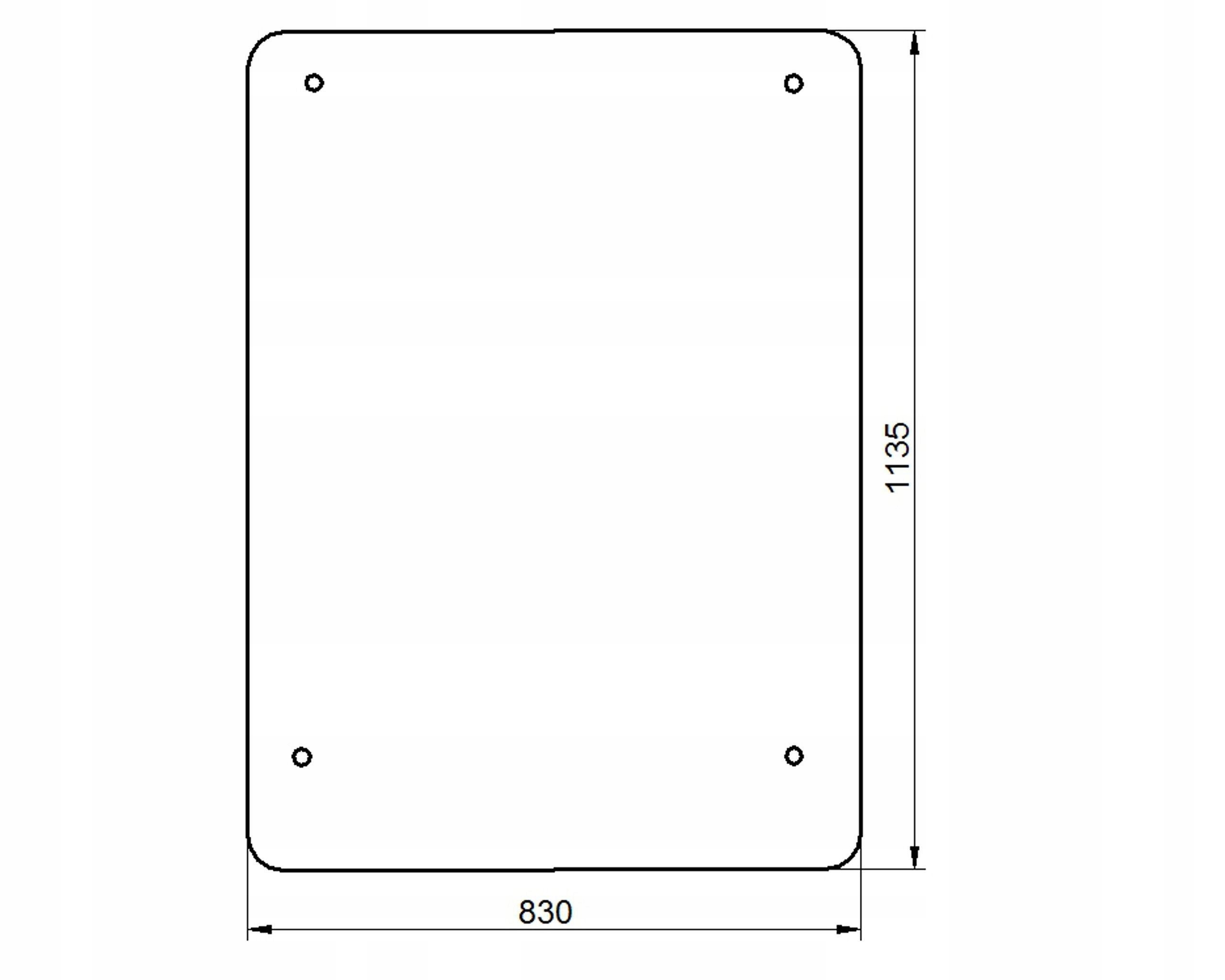sklo bagr Liebherr 900-942 přední gó 9482516