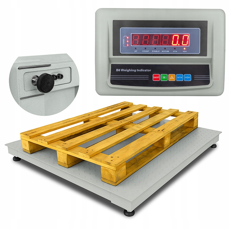 ELEKTRONICZNA WAGA PLATFORMOWA 3000kg 1,2x1,2M PALETOWA BIGBAG TOWAROWA