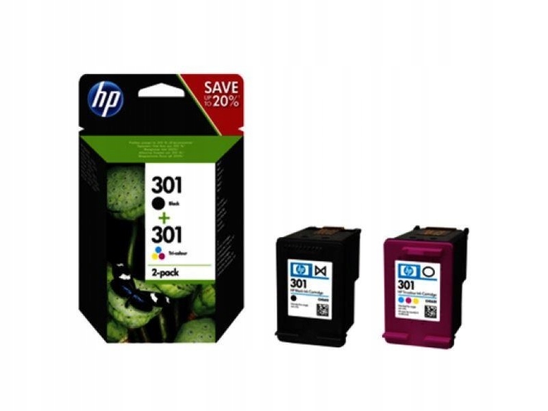 Tusz Hp 301 N9J72AE czarny trójkolorowy