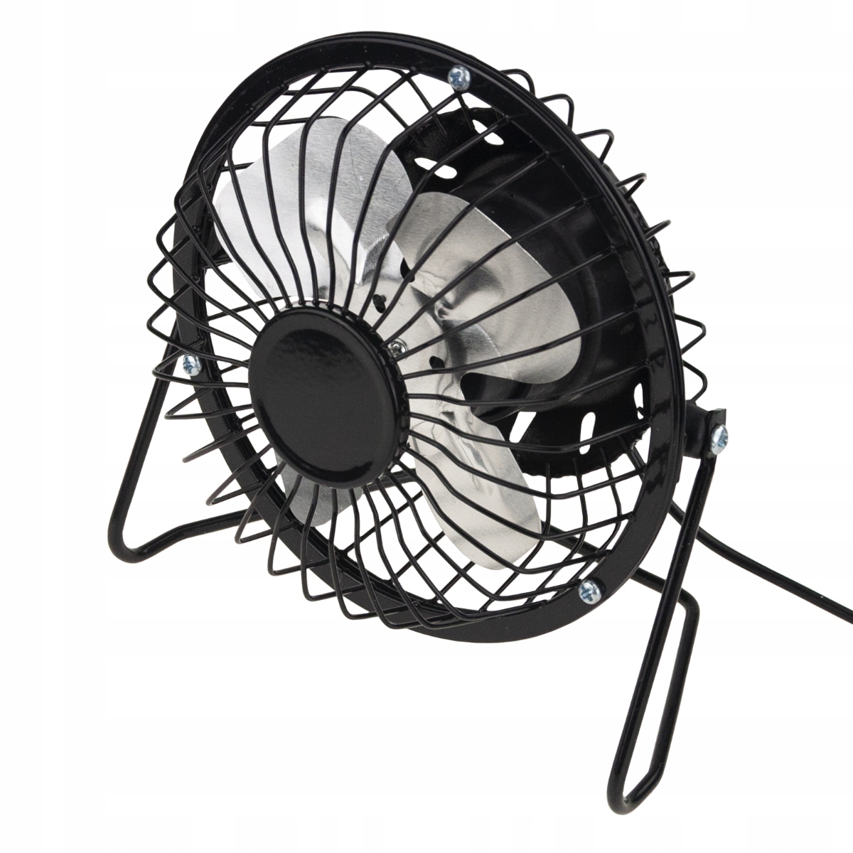 WIATRAK WENTYLATOR USB STOJĄCY METALOWY BIUROWY STOŁOWY WIATRACZEK NA BIURK Stan opakowania oryginalne