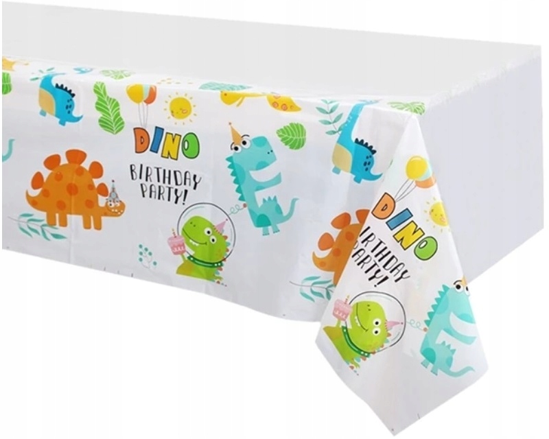 OBRUS FOLIOWY DINOZAUR DINO ROAR URODZINY 1,3x2,2M