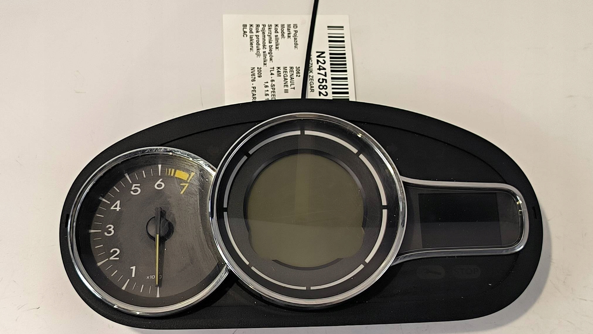 dials clock 248100053R 1.6 16V RENAULT MEGANE III